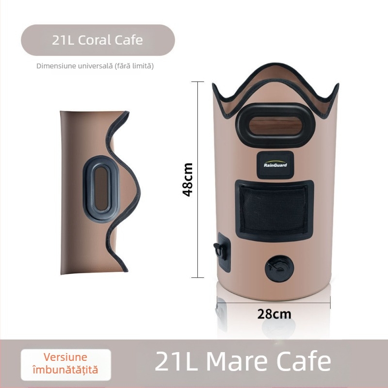 Rain Guard Cadă pliabilă pentru baie la picioare – PVC, design pliabil, temperatură constantă, spumă cu abur pentru înmuierea picioarelor