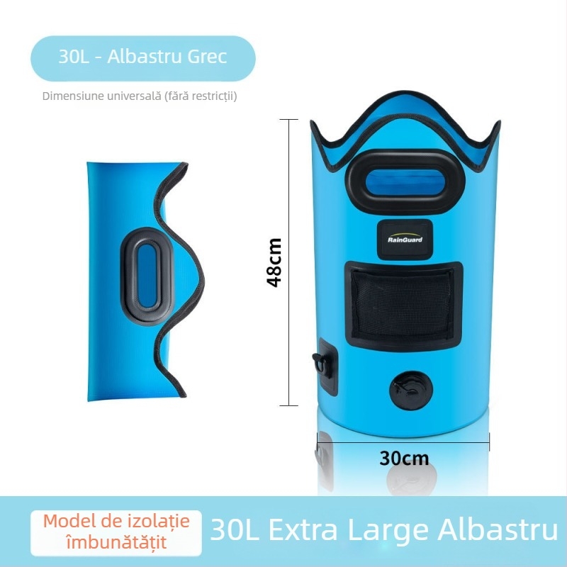 Rain Guard Cadă pliabilă pentru baie la picioare – PVC, design pliabil, temperatură constantă, spumă cu abur pentru înmuierea picioarelor