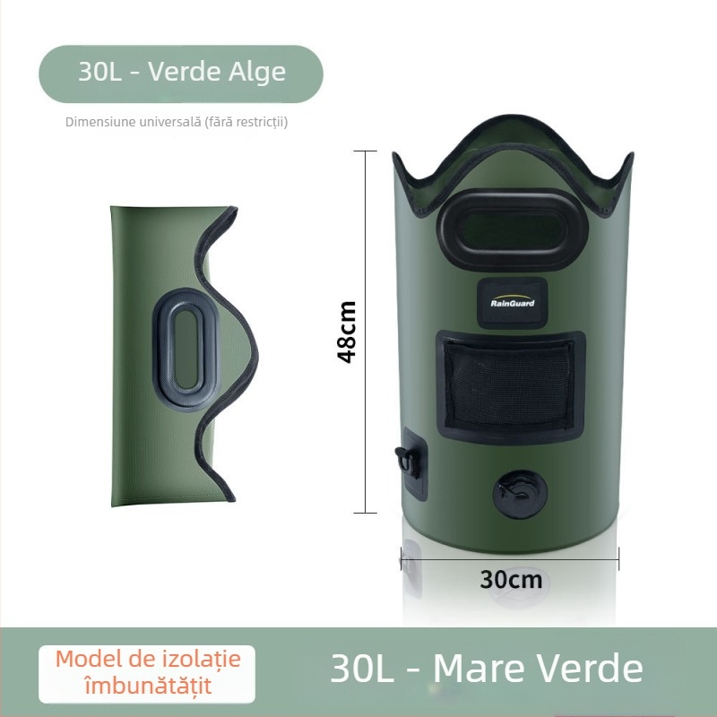 Rain Guard Cadă pliabilă pentru baie la picioare – PVC, design pliabil, temperatură constantă, spumă cu abur pentru înmuierea picioarelor