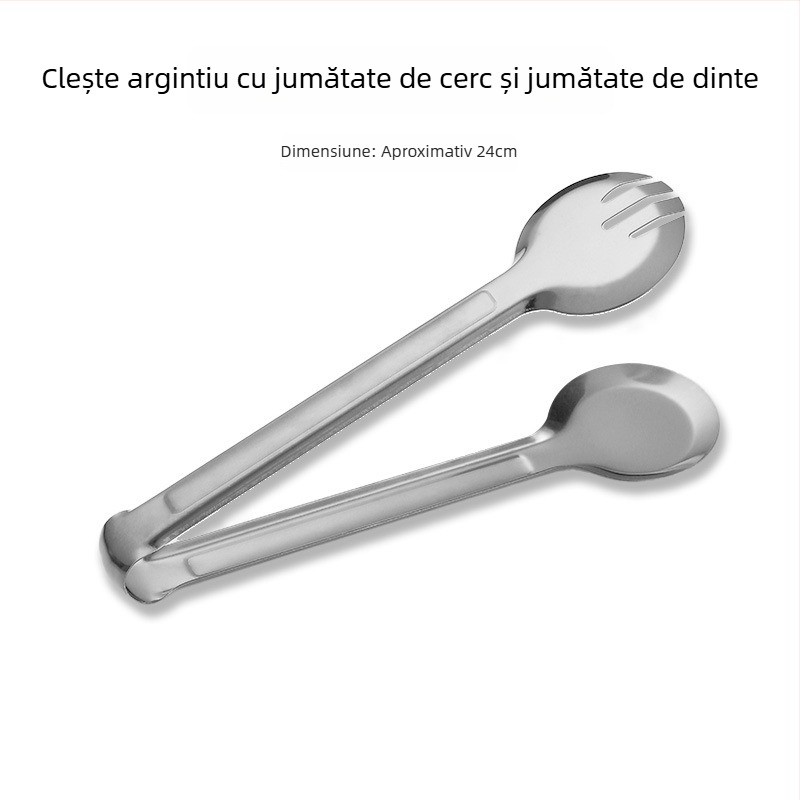 Tavă din oțel inoxidabil pentru tacâmuri, cu formă de ventilator și plăci pătrate pentru bufet