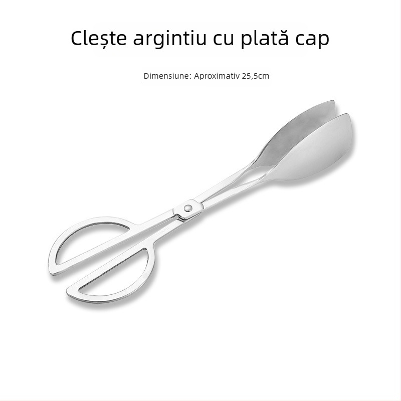 Tavă din oțel inoxidabil pentru tacâmuri, cu formă de ventilator și plăci pătrate pentru bufet
