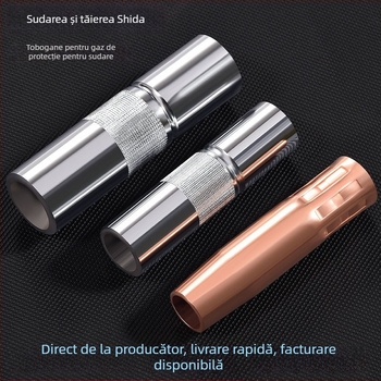 Shida duză protectoare din cupru pentru cioc de sudură, cu manșon de acoperire, 200A/350A/500A valori