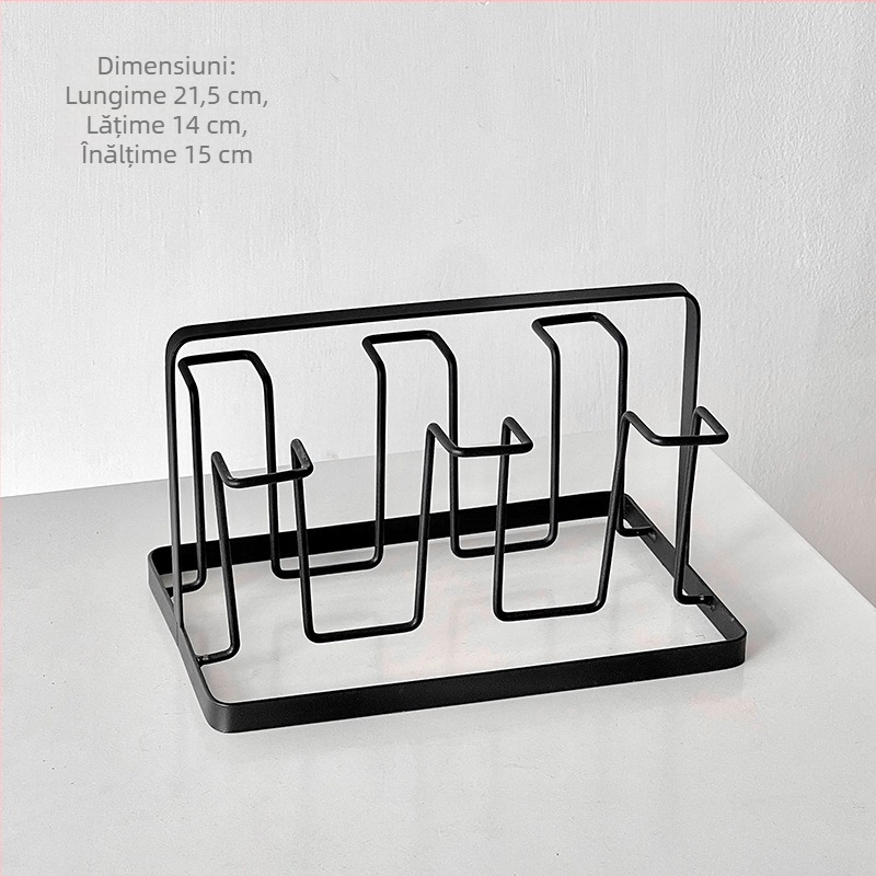 Barx Suport pentru cești de ceai cu drenaj și depozitare, suport suspendat pentru pahare din sticlă, stil modern simplu, fără găuri