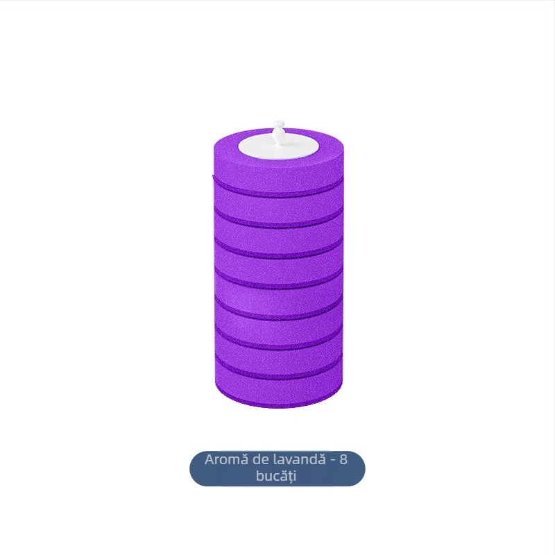 Perie de toaletă de unică folosință cu cap de schimb, montaj pe perete, Moss flower, plastic, greutate 481 g