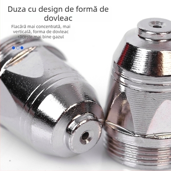 Set duze plasma P80 pentru tăiere cu plasmă – duză și electrod pentru pistolul de tăiere, compatibil cu oțel carbon, oțel inoxidabil, cupru și aluminiu
