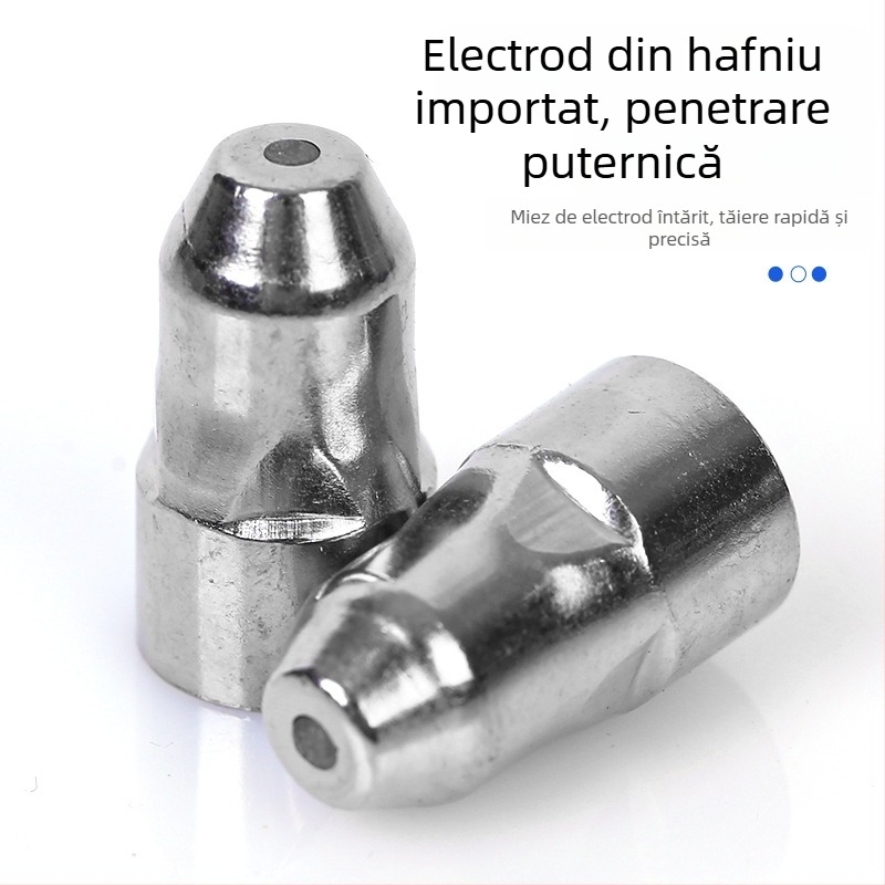Set duze plasma P80 pentru tăiere cu plasmă – duză și electrod pentru pistolul de tăiere, compatibil cu oțel carbon, oțel inoxidabil, cupru și aluminiu