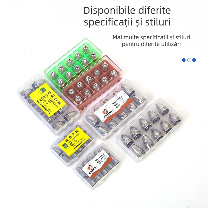 Set duze plasma P80 pentru tăiere cu plasmă – duză și electrod pentru pistolul de tăiere, compatibil cu oțel carbon, oțel inoxidabil, cupru și aluminiu