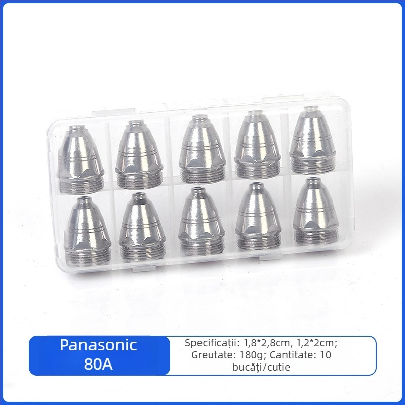 Set duze plasma P80 pentru tăiere cu plasmă – duză și electrod pentru pistolul de tăiere, compatibil cu oțel carbon, oțel inoxidabil, cupru și aluminiu