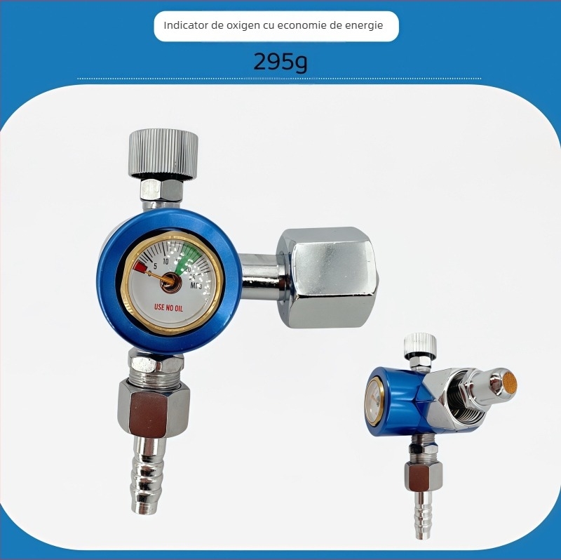 Măsurător de economisire a energiei pentru oxigen, acetilenă, propan, argon și dioxid de carbon; protecție anti-cădere; compatibilitate cu mai multe gaze