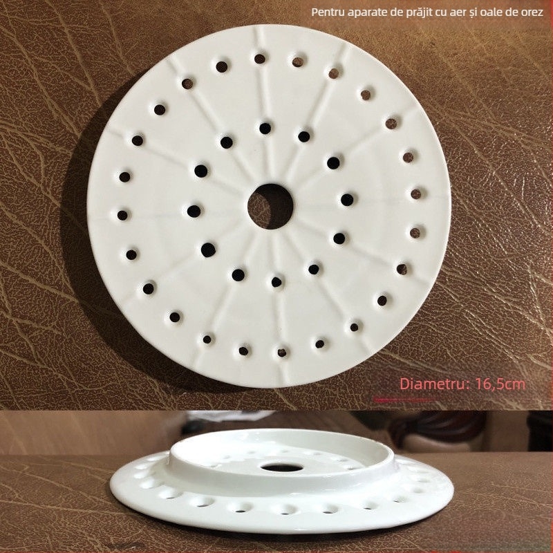 Tavă ceramică pentru aburi cu grilaj cu mai multe găuri, pentru găluțe, fructe de mare și fructe — stil modern minimalist, stil nou chinezesc, lansată în 2023