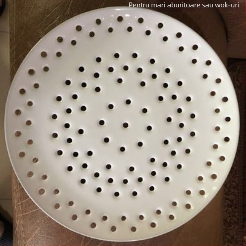 Tavă ceramică pentru aburi cu grilaj cu mai multe găuri, pentru găluțe, fructe de mare și fructe — stil modern minimalist, stil nou chinezesc, lansată în 2023