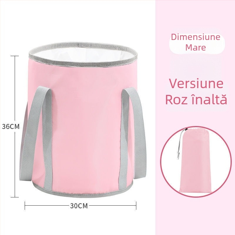 Găleată de baie pentru picioare din tarpaulin, design pliabil, pentru baie de bebeluși