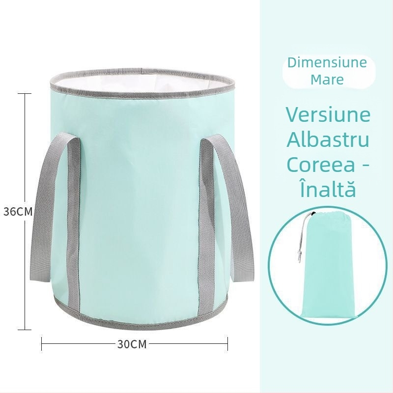 Găleată de baie pentru picioare din tarpaulin, design pliabil, pentru baie de bebeluși
