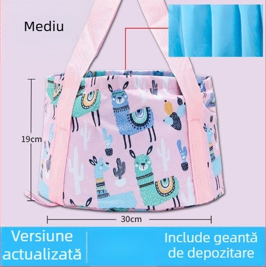 Langcheng bazin portabil pliabil din plastic pentru înmuierea picioarelor