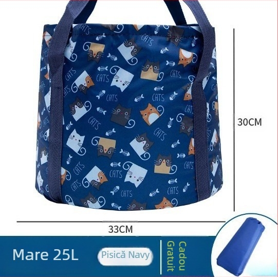 Langcheng bazin portabil pliabil din plastic pentru înmuierea picioarelor