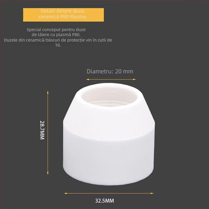 Duza de tăiere cu plasmă Hanjiang P80 LGK-100, tip contact, pentru tăierea diferitelor metale