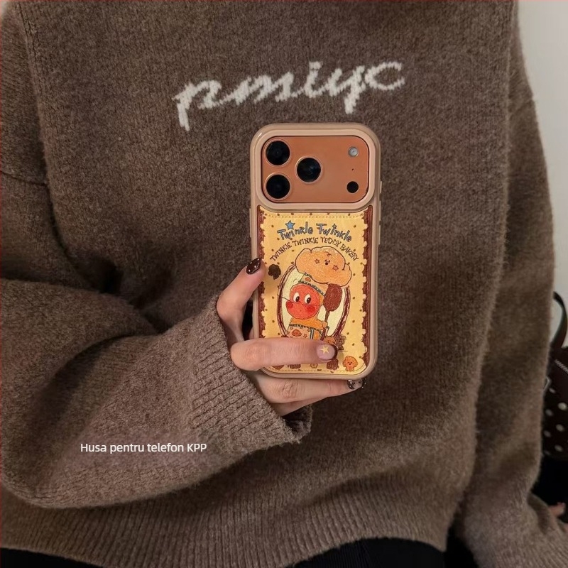 Carcasă iPhone cu textură piele – design relief Graffiti Chef Star Man, protecție anti-cădere, material gel moale, pentru Apple iPhone