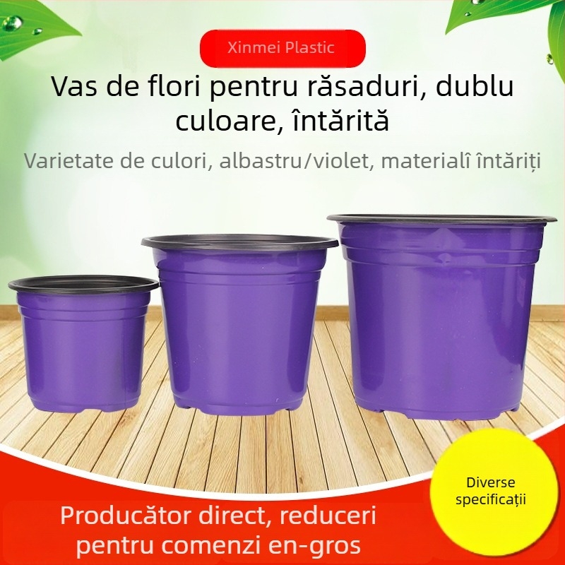 Vas pentru plante - din plastic, rezistent la coroziune, pentru utilizare pe podea, pentru amenajări verzi și creșterea butașilor