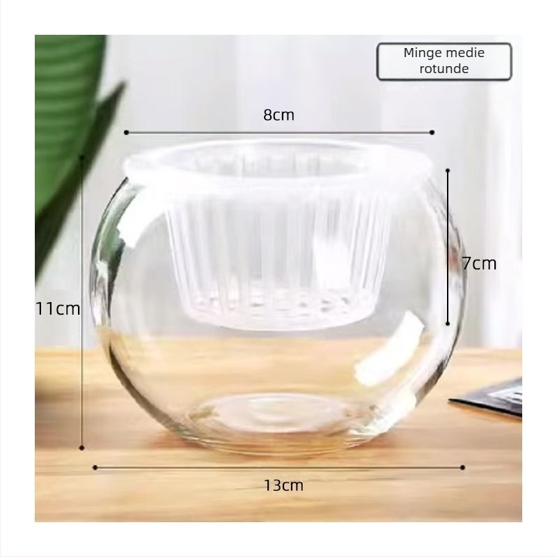 Vază de flori din sticlă pentru podea, design simplu, pentru grădinărit acasă