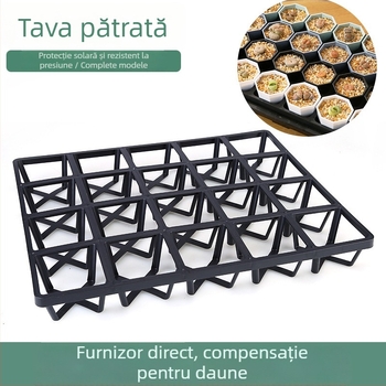 Tavă pătrată din plastic pentru răsaduri, cu compartiment inferior pentru nutrienți, turnare prin injecție, durabilă și rezistentă la coroziune, potrivită pentru suculente și înființarea plantelor