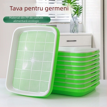 Tavă răsaduri pentru germeni și legume de balcon - Plastic turnat prin injecție, utilizare pe birou, grădinărit acasă