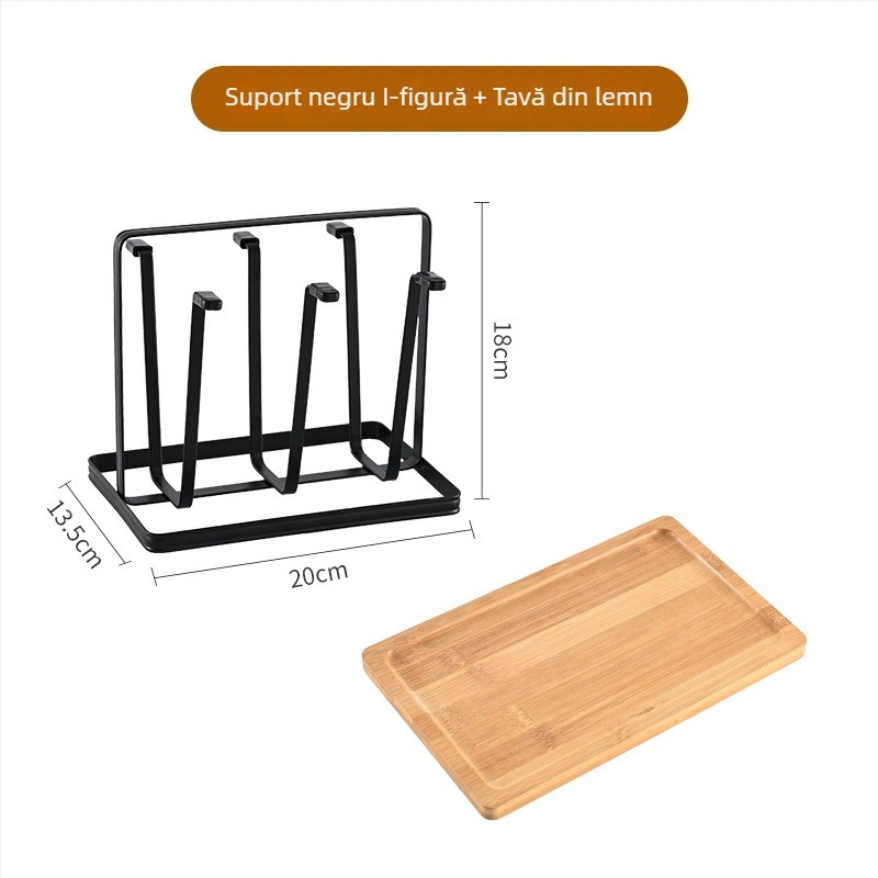 Suport pentru căni din fier, stil japonez, fără găuri, 320 g