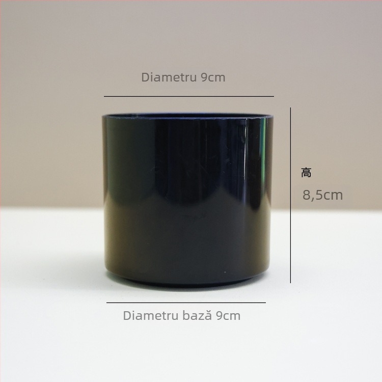 Ghiveci din plastic pentru interior și exterior — cilindric drept, turnare prin injecție, ghiveci pentru răsaduri