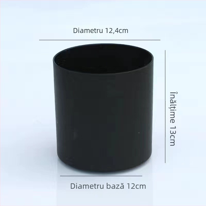 Ghiveci din plastic pentru interior și exterior — cilindric drept, turnare prin injecție, ghiveci pentru răsaduri