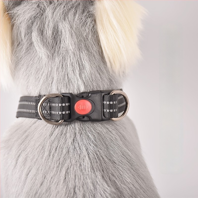 Guler din poliester moale pentru câini, pentru cățeluși și câini de talie medie și mare, potrivit pentru Shiba Inu, pudel și Golden Retriever.