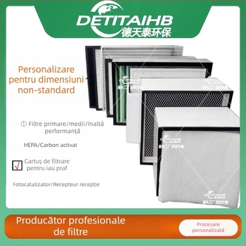DETITAIHB filtru de fibră pentru echipamente de purificare a aerului — tehnologie de adsorbție; nucleu cu eficiență medie; potrivit pentru moxibustion, sudură, marcare laser, tăiere cu laser, gravură și îndepărtarea prafului.