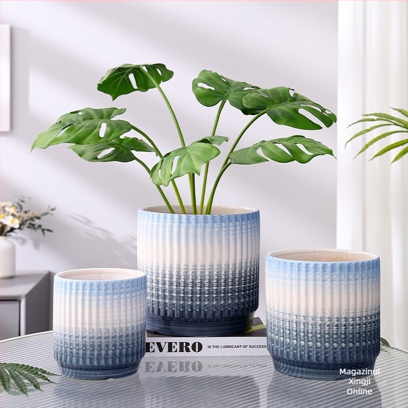 Ghiveci ceramic pentru orhidee, stil european, vopsit; Import: Nu; Brand: Altul