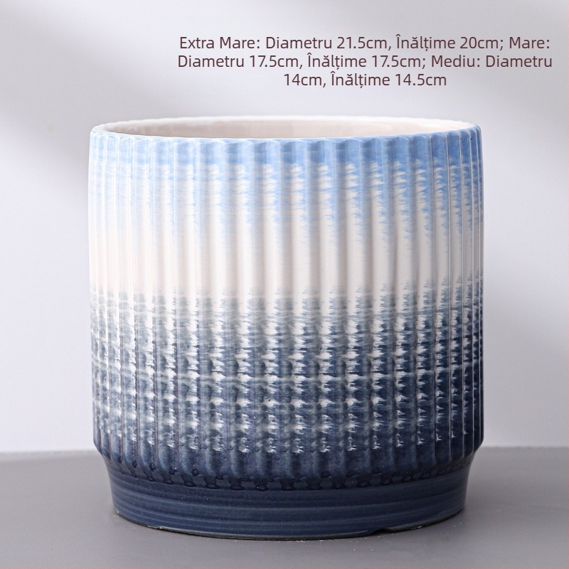 Ghiveci ceramic pentru orhidee, stil european, vopsit; Import: Nu; Brand: Altul