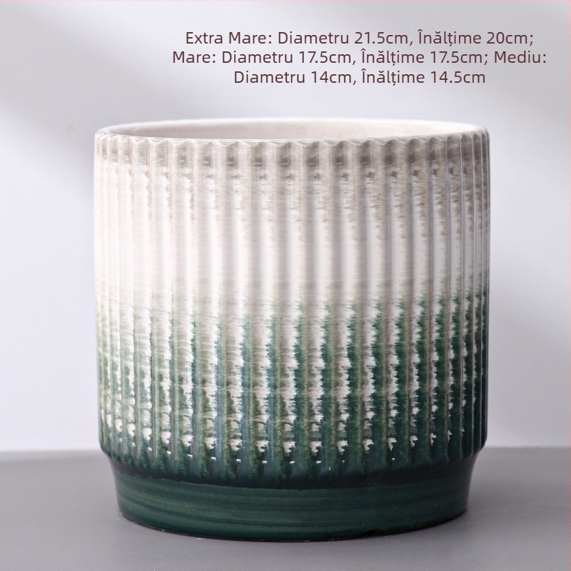 Ghiveci ceramic pentru orhidee, stil european, vopsit; Import: Nu; Brand: Altul