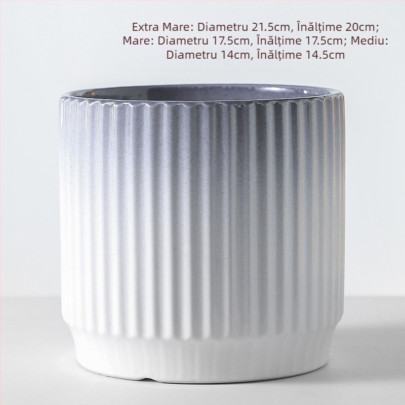 Ghiveci ceramic pentru orhidee, stil european, vopsit; Import: Nu; Brand: Altul