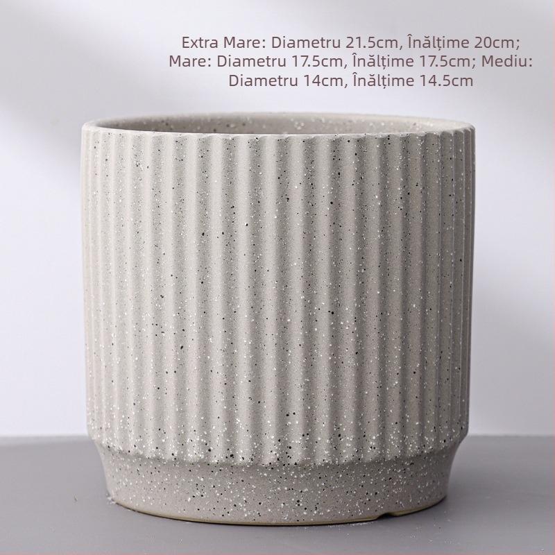 Ghiveci ceramic pentru orhidee, stil european, vopsit; Import: Nu; Brand: Altul