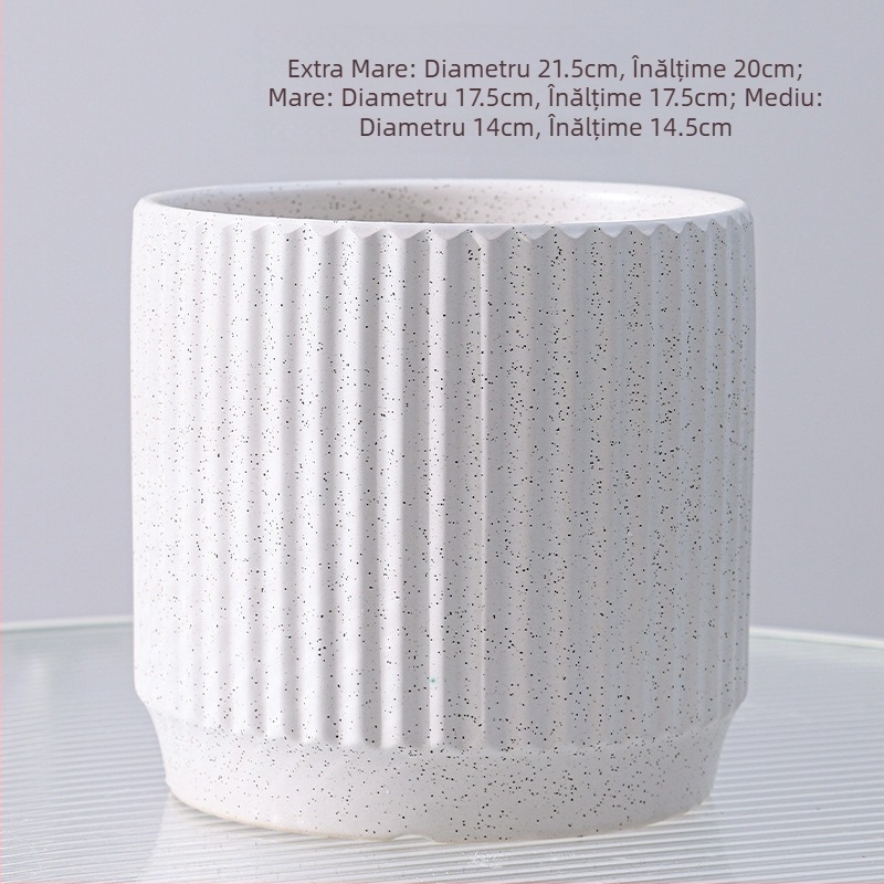 Ghiveci ceramic pentru orhidee, stil european, vopsit; Import: Nu; Brand: Altul
