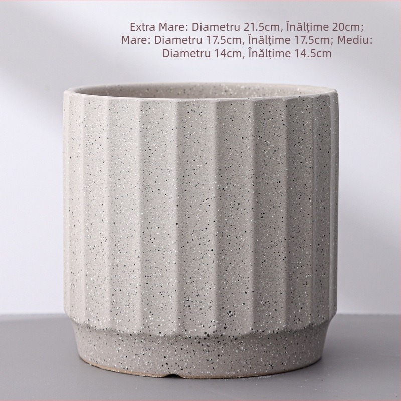 Ghiveci ceramic pentru orhidee, stil european, vopsit; Import: Nu; Brand: Altul