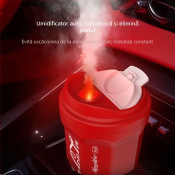 Umidificator auto fără fir, cu 3 ieșiri de ceață, telecomandă, rezervor de 10 L, alimentare pe baterie, zgomot redus ≤36 dB, tensiune ≤36 V, acoperire 41–60 m²