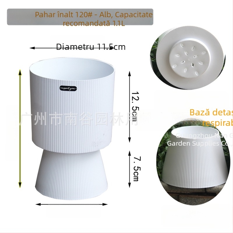 Ghiveci din rășină, durabil, pentru podea, turnat prin injecție