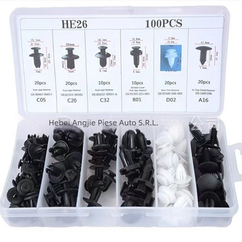 Clipuri pentru garnitura ușii din nylon, universale, 100 buc