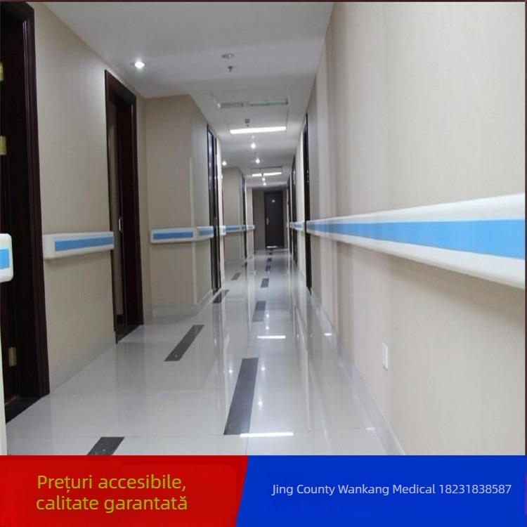 Mâner de susținere montat pe perete pentru coridorul spitalului, anti-coliziune, robust pentru prevenirea căderilor — Brand: Other; Origine: Hebei; Destinație: Spitale și grădinițe