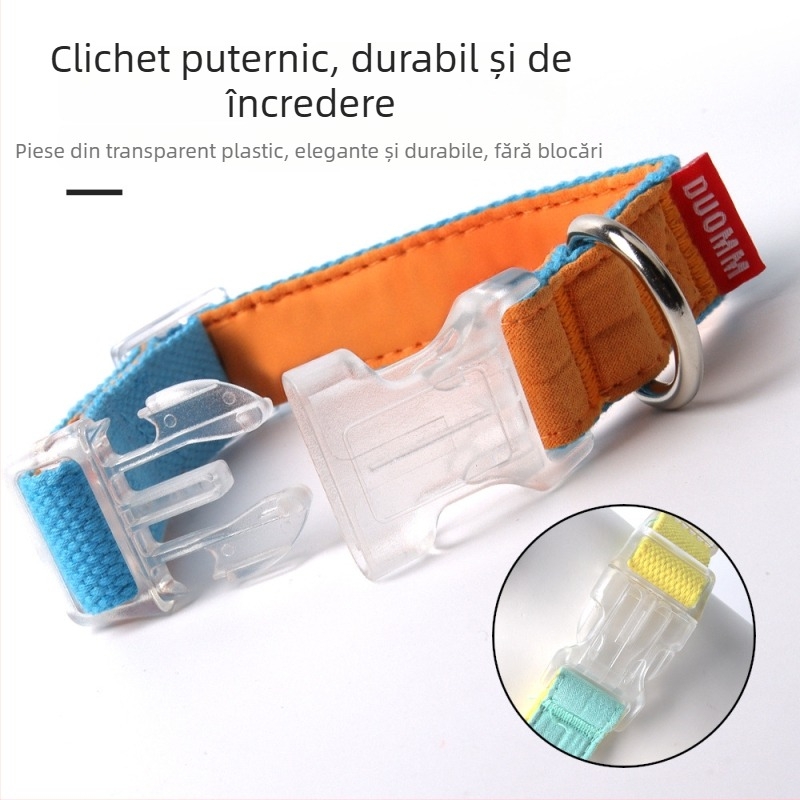 Guler pentru câini cu fular color-block, nylon durabil, pentru câini, utilizare în toate anotimpurile