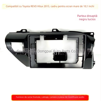 Panou Android de 9 inch în ramă pentru Toyota Hilux Revo (2015) sistem audio auto cu navigație DVD