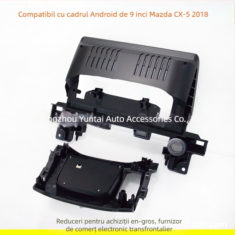Cadru de navigație Android pentru mașină cu panou de modificare DVD pentru Mazda CX-5 2018 – MA-68, cadru din plastic