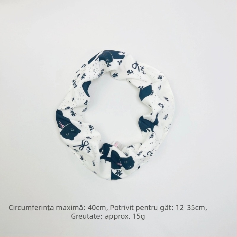 Accesoriu pentru animale de companie cu imprimeu Cartoon pentru pisici și câini — material textil, pentru toate sezoanele