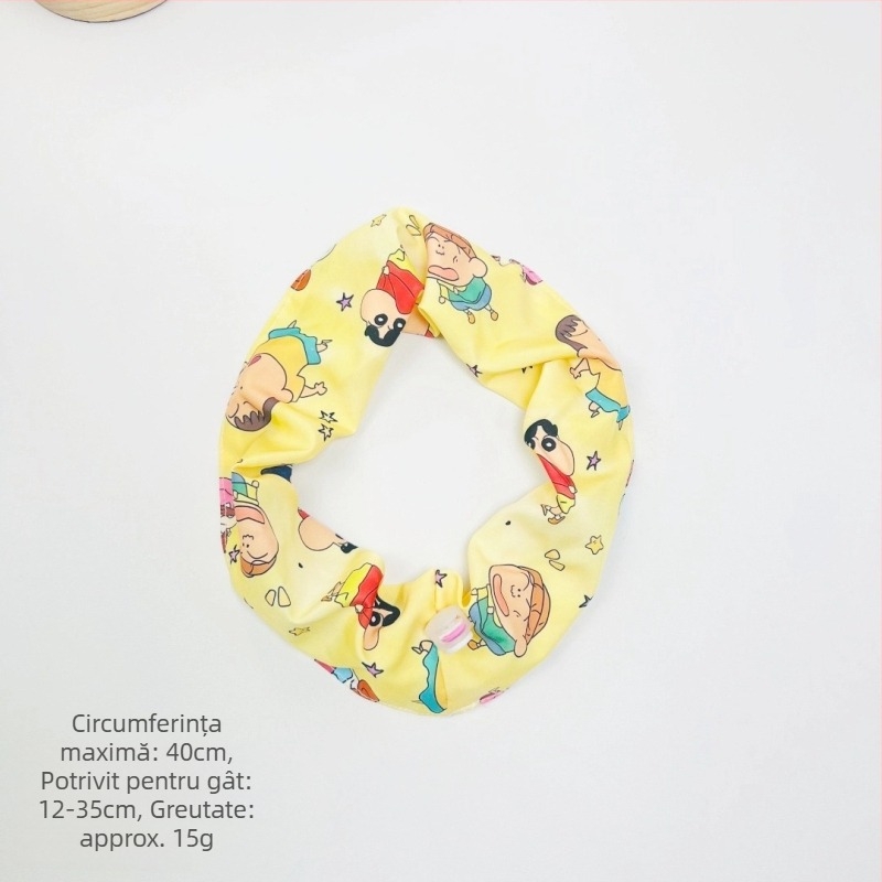 Accesoriu pentru animale de companie cu imprimeu Cartoon pentru pisici și câini — material textil, pentru toate sezoanele