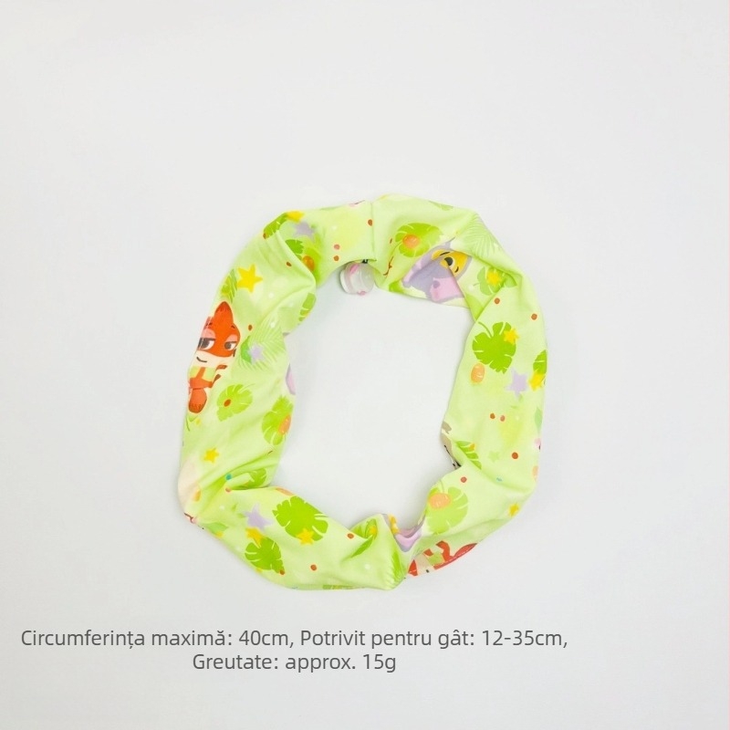 Accesoriu pentru animale de companie cu imprimeu Cartoon pentru pisici și câini — material textil, pentru toate sezoanele