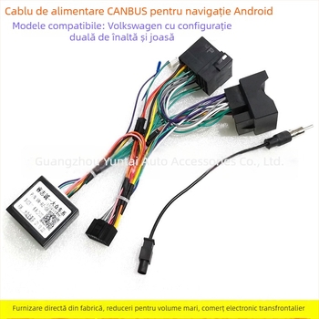 Adaptor cablu audio pentru navigația VW Android, 16P, VW-65, cupru, 0,6 kg, modificare audio