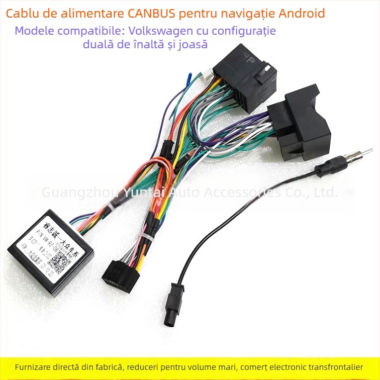 Adaptor cablu audio pentru navigația VW Android, 16P, VW-65, cupru, 0,6 kg, modificare audio