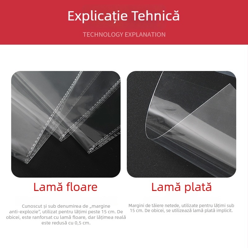 Pungă OPP transparentă pentru haine, plastic cu transparență înaltă, autoînchisă și autoadezivă, 30×40 cm